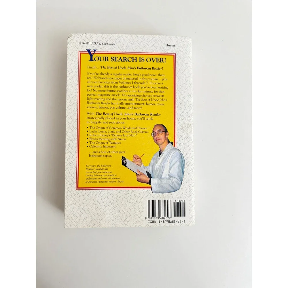 The Best of Uncle Johns Bathroom Reader Trivia Humor Paperback Book
